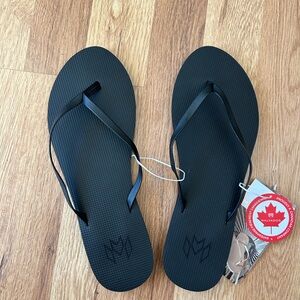 Malvados Black Flip Flops